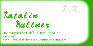 katalin mullner business card